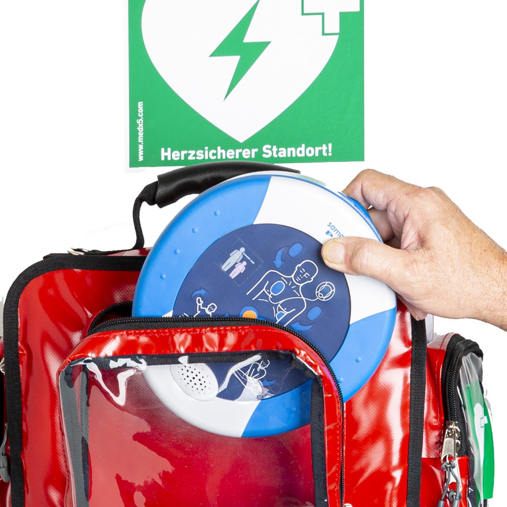 Erste-Hilfe-Defi-Verbandstasche für DIN-Füllungen 13169 & 13157, Zubehör, Defibrillatoren
