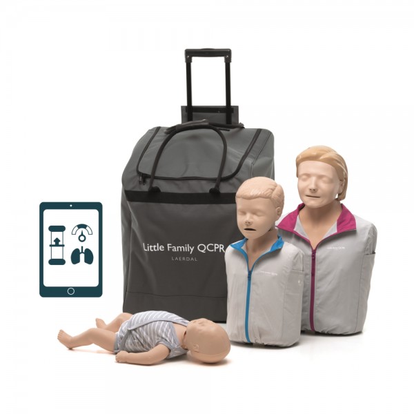 Laerdal Little Familie QCPR - 3 Puppen in einer Tasche mit Zubehör Version 2019